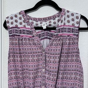 Gap Tie waist button-down dress size L